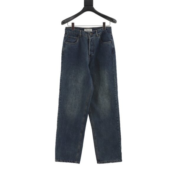 Miu Miu 24Fw Back Pocket Embroidered Logo Jeans