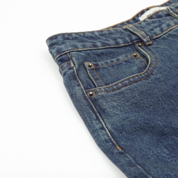 Miu Miu 24Fw Back Pocket Embroidered Logo Jeans - Image 2