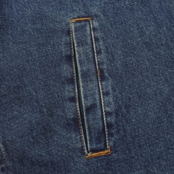 Miu Miu 24Fw Corduroy Collar Down Denim Jacket - Image 9