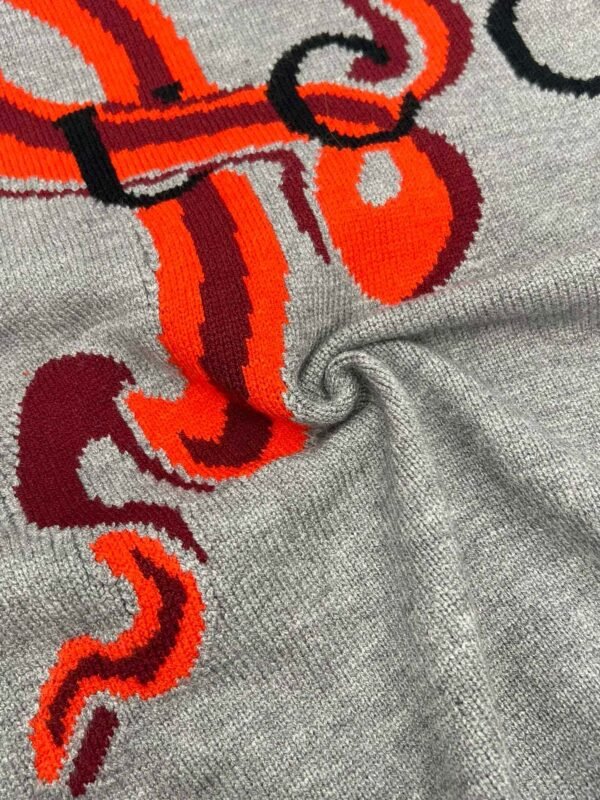 Gucci Zodiac Snake Monogram Jacquard Crew Neck Long Sleeve Knit Sweater - Image 8